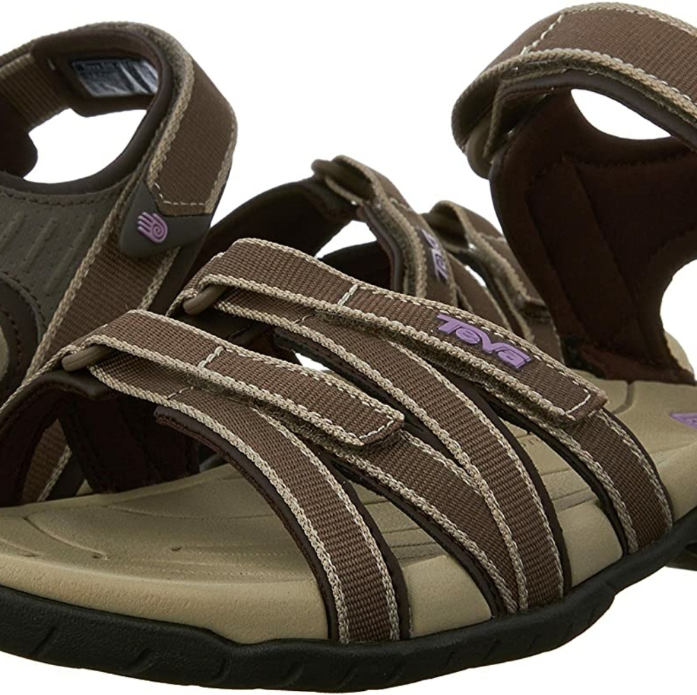 Teva Brown and Tan Outdoor Sandals with Adjustable Straps